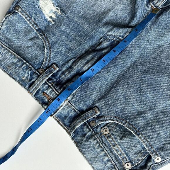 Madewell The Perfect Jean Short Light Wash Distressed Cutoffs Women’s Size 23 - Picture 10 of 11